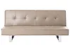 Bäddsoffa 3-sits DERBY Konstläder Beige