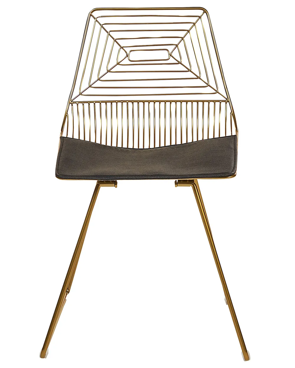 Set of 2 Dining Chairs BEATTY Metal Gold_868388