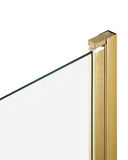 Shower Bath Screen LAPAN 1400 x 700 mm Gold_944153
