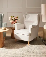 Wingback Chair ABSON Corduroy Light Beige_1027806