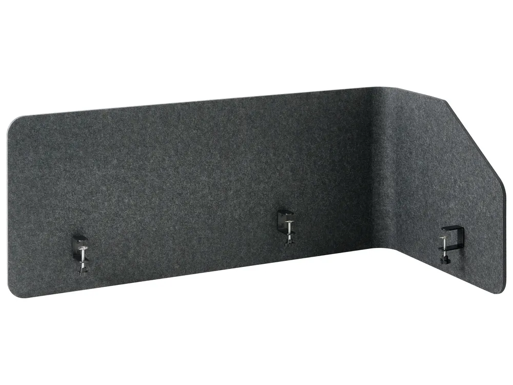 Desk Screen FOLDY 120 x 50 cm Dark Grey
