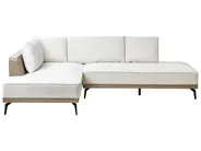 Corner Sofa 3 Seater MYKEN Fabric Off-White Right Hand_939630