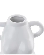 Kukkamaljakko AIGIO 25 cm Keramiikka Valkoinen_845111