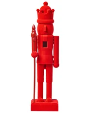 Set med 2 figuriner FLATEY 40 cm Nötknäckare Röd_1009160
