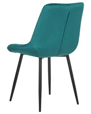 Set of 2 Dining Chairs MELROSE Velvet Turquoise_771935