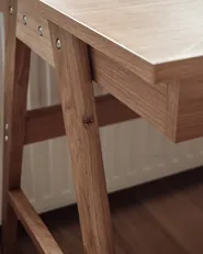 Työpöytä SHESLAY 120 cm 70 cm laatikoilla Vaaleanruskea_831875