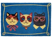 Dörrmatta MOJICAP Flerfärgad 60 x 90 cm Katt Kokosfiber_1013219