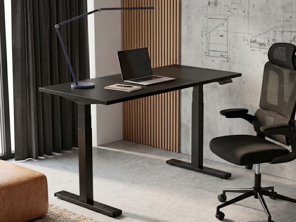 Elektriskt höj- och sänkbart skrivbord DESTIN II 160 cm 72 cm Svart