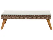 Garden Lounge Set with Table 5 Seater VITTORIA XL PE Rattan Olive Green_928565