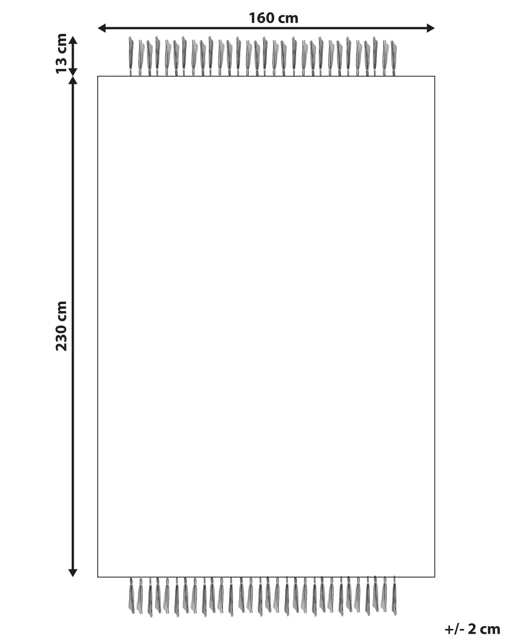 Matta BERISSA Beige 160 x 230 cm Jute_847708