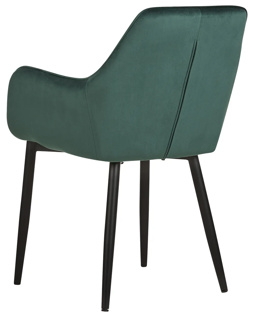Set of 2 Dining Chairs WELLSTON Velvet Dark Green_803633