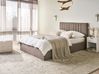 Ottoman Bed TARASCON Fabric Taupe 140 x 200 cm (EU Double)