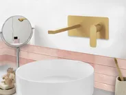 Wall Mounted Basin Mixer Tap DICHATO Brass Gold_995787