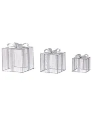 Utomhusdekoration LED ARNES 25/20/15 cm Julklappar Silver_1082165