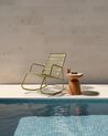 Garden Rocking Chair TURI Metal Olive Green