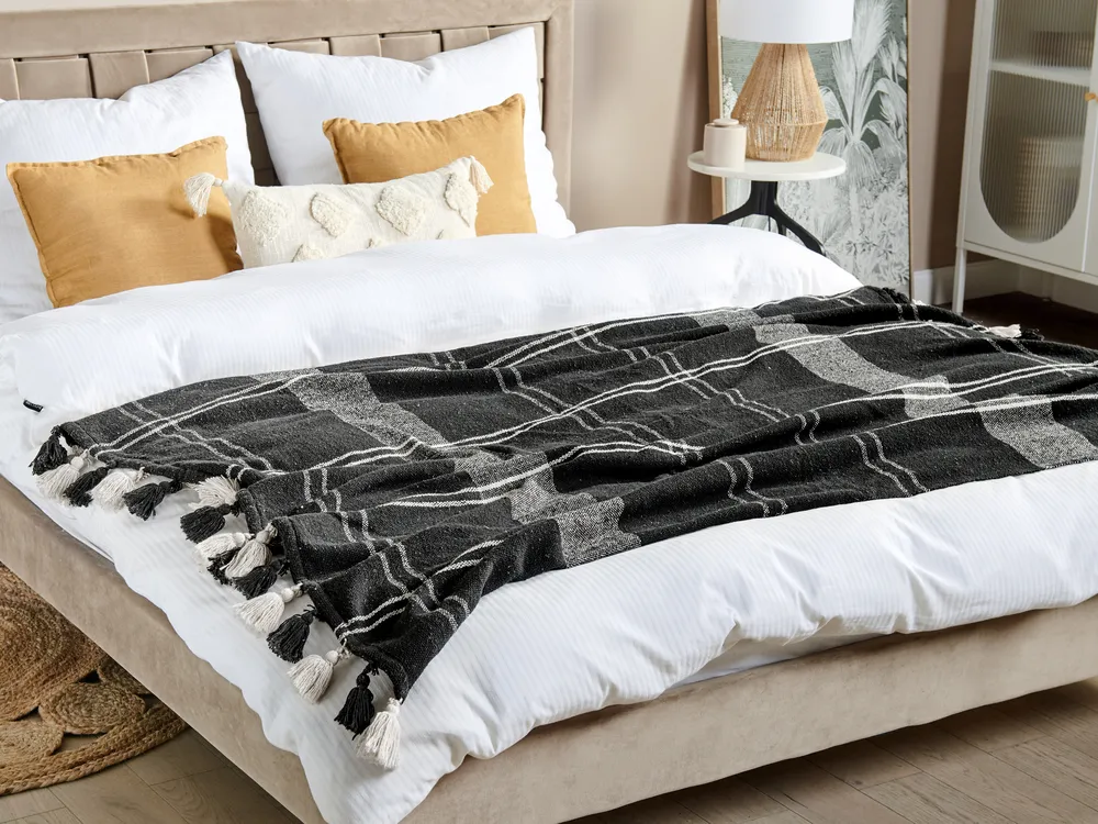 Blanket KULAC Cotton 130 x 170 cm Black_1078785
