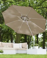 Cantilever Parasol 300 cm SAVONA Dark Beige_699616