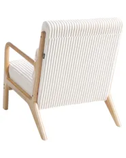 Armchair SORSELE Corduroy White_1019380