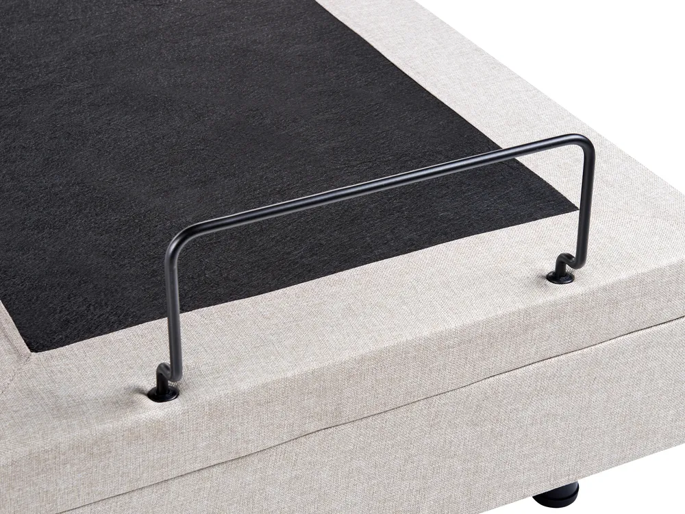 Säädettävä sänky ilman sängynpäätyä kangas DUKE 180 x 200 cm Beige_958337