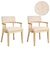 Ruokatuolisetti 2 kpl DALBO Buklee Vaaleanruskea/beige