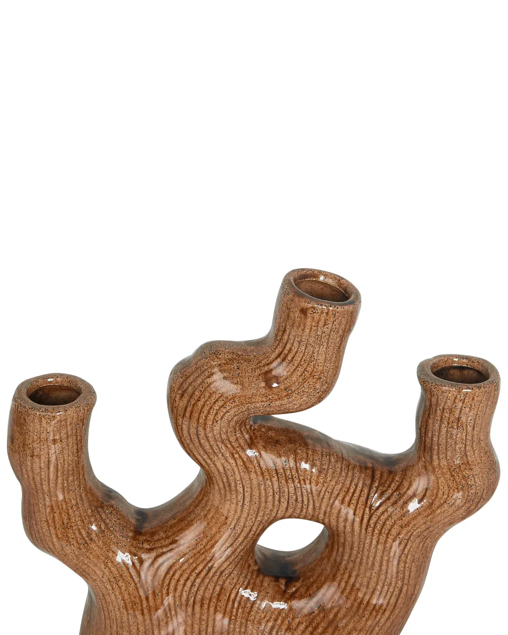 Blomvas BARBUS 31 cm Stengods Brun_935275