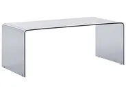 Coffee Table KENDALL Tempered Glass Black_953560