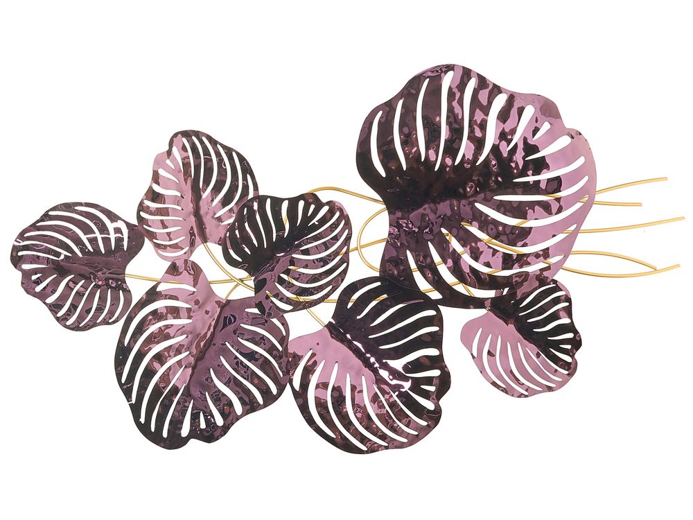 Seinäkoriste Lehti HOLMIUM Metalli 50 cm Purppura