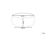 Decorative Bowl BANHA Metal Black_766069