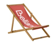 Folding Deck Chair ANZIO Acacia Wood Red_957719