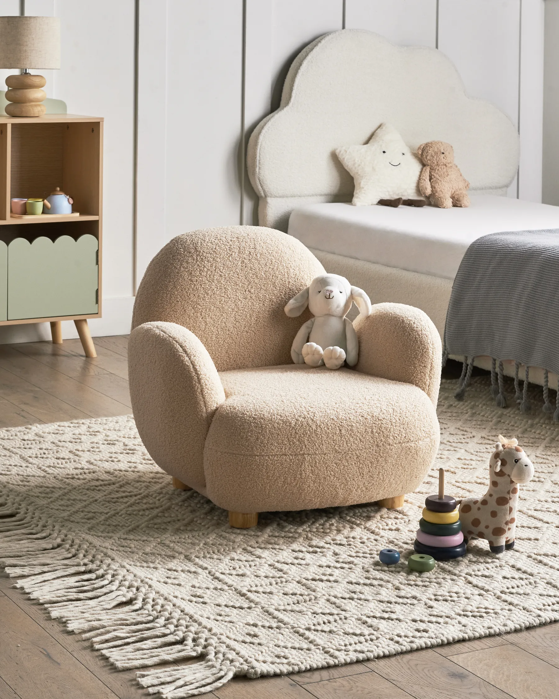 Lasten nojatuoli HEM Buklee Beige_977273