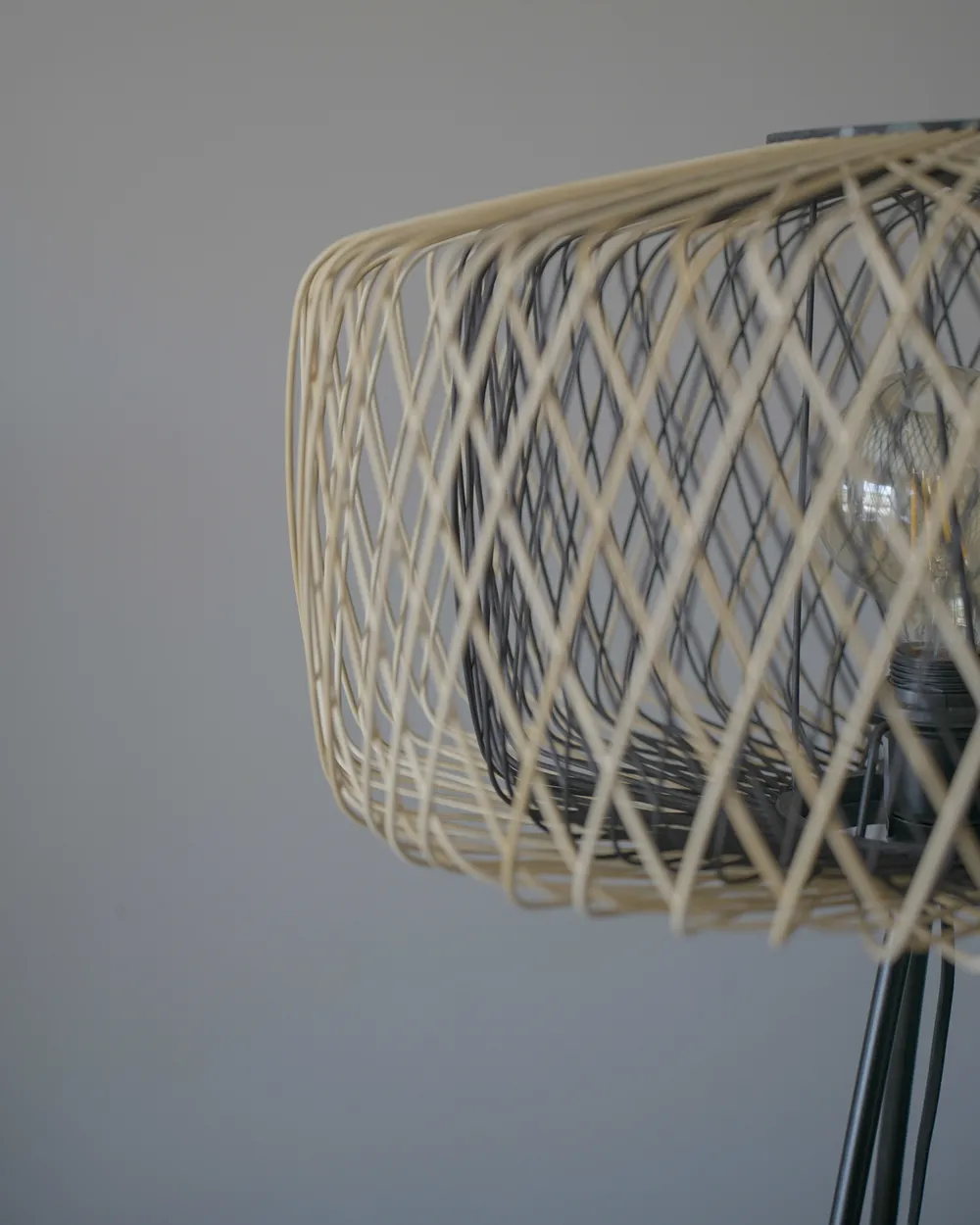 Floor Lamp JAVARI Bamboo Brown/ Black_991886