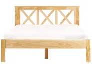 Bed Pine Wood TANNAY 140 x 200 cm (EU Double) Light Brown_930963