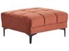 Ottoman ALNES Velvet Light Red