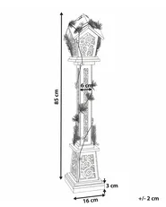 Joulukoriste LED-valo LUMMENE 80 cm Valopylväs Valkoinen_1028031