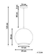 Pendant Lamp ASARO Glass Gold_700895