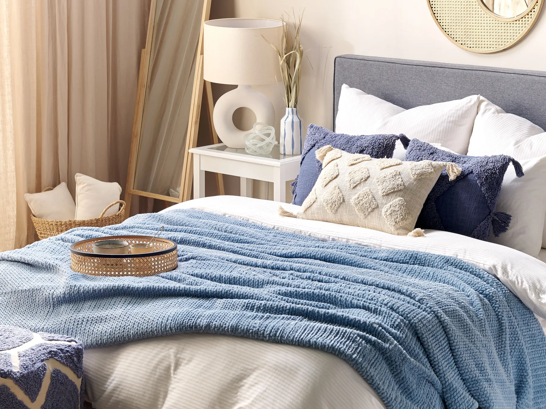 Blanket BJAS 200 x 220 cm Blue_842943