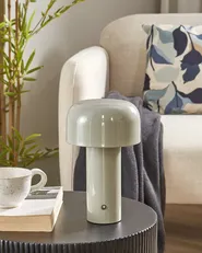 Wireless LED Table Lamp BESOS with Dimmer Metal Grey_941002