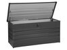 Storage Box CEBROSA 132 cm 62 cm Metal Graphite Grey