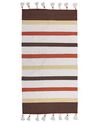 Rug HISARLI Brown 80 x 150 cm Cotton