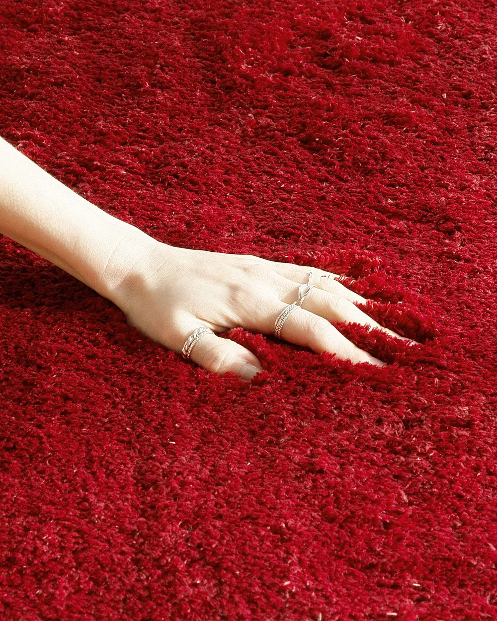 Shaggy Rug EVREN Red 200 x 300 cm_758882
