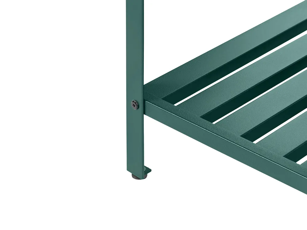 3 Piece Outdoor Kitchen Set with Sink MAENZA Green Metal_1045231