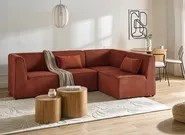 1-Seat Section LEMVIG Corduroy Golden Brown_1054680