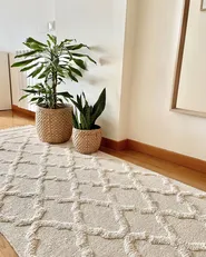 Rug TOZLU Beige 80 x 230 cm Cotton_897037