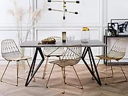 Ruokapöytä BUSCOT Harmaa betonikuvio 160 cm 90 cm_1177328