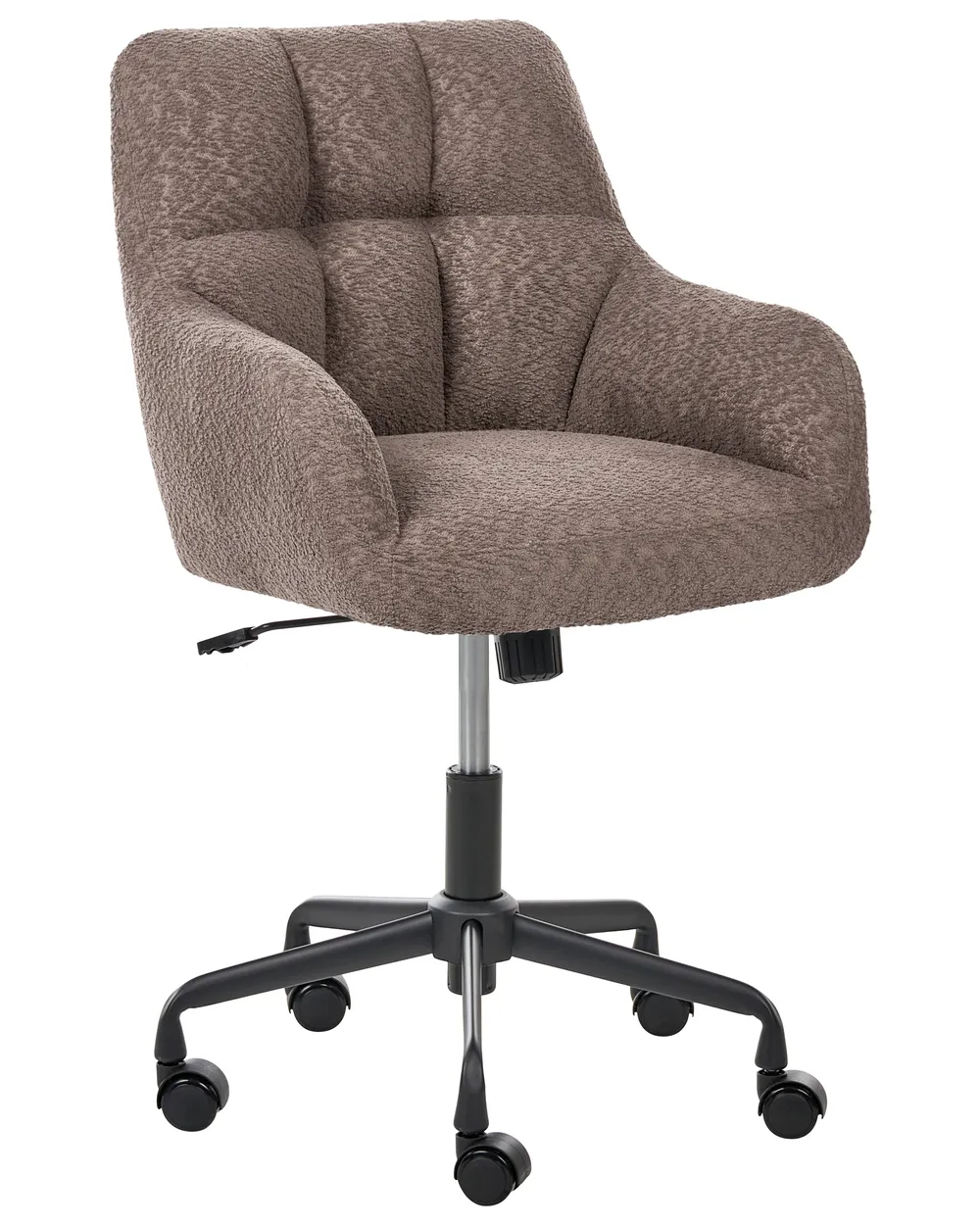 Desk Chair PALMDALE Boucle Dark Brown_1073225