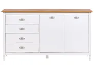 2 Door Sideboard SHILLINGTON Pine Wood White_966298