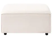 Modulär hörnsoffa 2-sits ARDAL med fotpall Bouclé Off-White Vänstervänd_908390