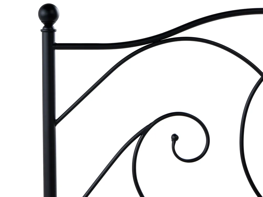Bed Metal DINARD 120 x 200 cm (EU Small Double) Black_1026461