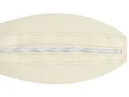 Corner Sofa 4 Seater OSLO with Ottoman Leather Light Beige Right Hand_769143