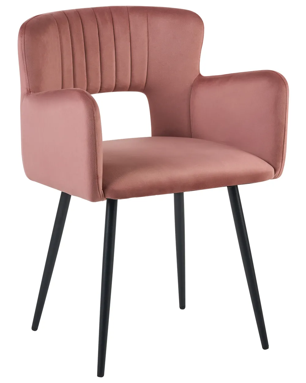 Set med 2 matstolar SANILAC Sammet Pastellrosa_1071642